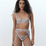 Ensemble de Porte-jarretelles Valentina Isvann Bleu